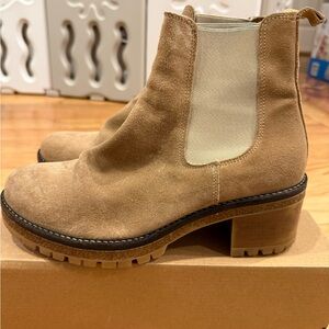 Tan Suede Chelsea Boots